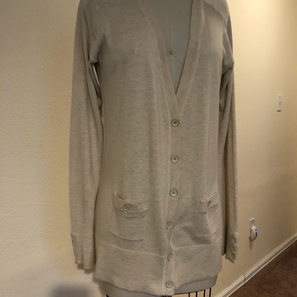 Classic beige cardigan size M